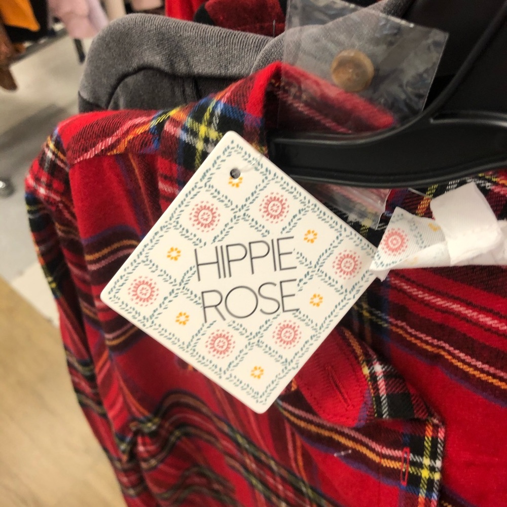 ISO!!!!!!!  This Hippie Rose red plaid button down tunic!!!  I need a size L!